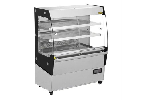  Buffalo Vitrine chauffante avec portes coulissantes 125,3 h x 100 l x 59,2 p cm 