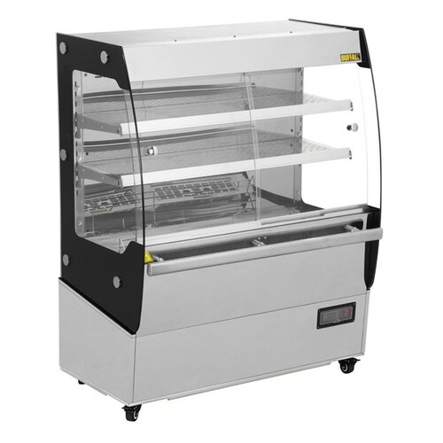  Buffalo Vitrine chauffante avec portes coulissantes 125,3 h x 100 l x 59,2 p cm 