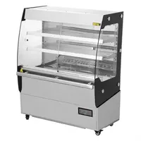 Warming display case with sliding doors 125.3h x 100w x 59.2d cm