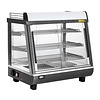Front and Back Door Heated Display Case 96Ltr 66.25h x 57.45w x 48.4d cm