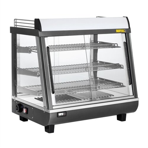  Buffalo Vitrine chauffante à portes avant et arrière 96 litres 66,25 h x 57,45 l x 48,4 p cm 