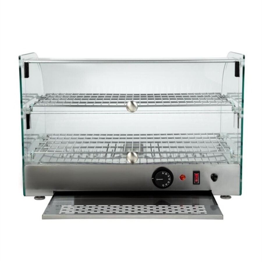 Vitrine chauffante 45 L 37,6 h x 55,4 l x 37,6 p cm