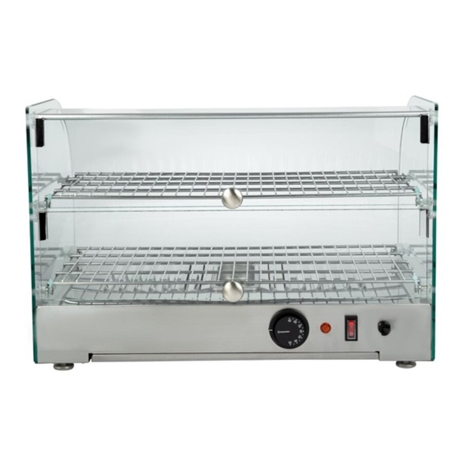 Vitrine chauffante 45 L 37,6 h x 55,4 l x 37,6 p cm