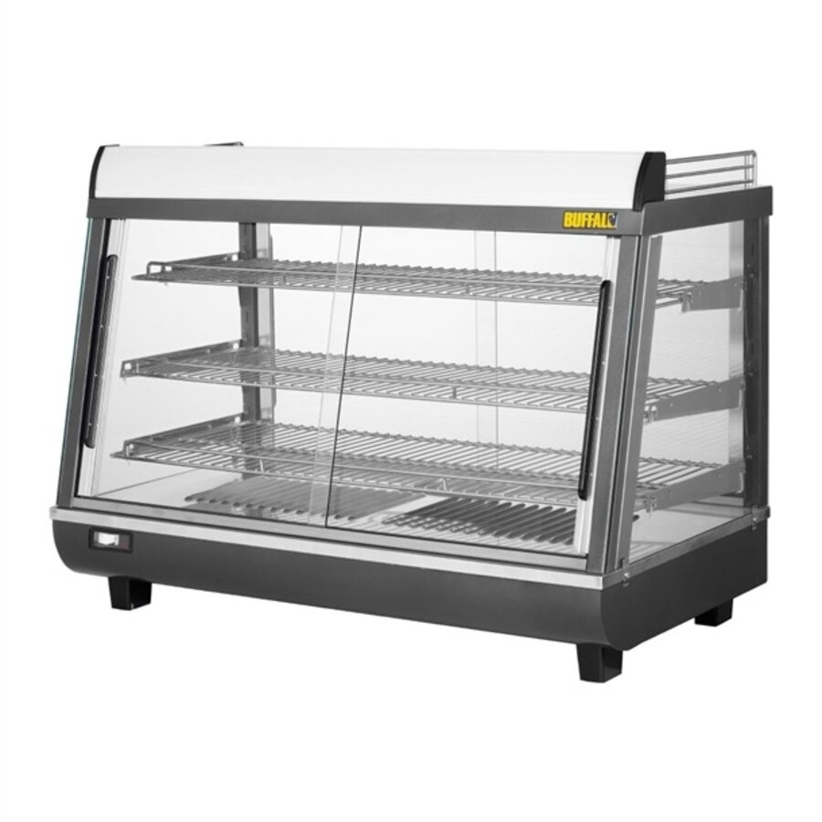 Heiße Verkaufstheke, Tür-Merchandiser, Vorder- und Rückseite, 136 l, 66,25 h x 91,5 b x 48,4 t cm