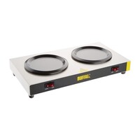 Plaque chauffante pour cafetière double 6,5 h x 33 l x 20 p cm