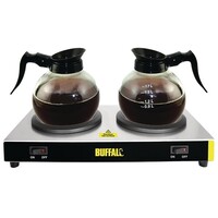 Plaque chauffante pour cafetière double 6,5 h x 33 l x 20 p cm