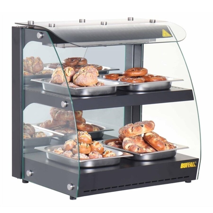 Vitrine chauffante en libre-service Unité 65h x 62,5l x 45,7p cm