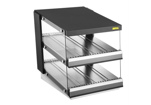 Buffalo Schuin Kanaal Voedselverwarmer 2 Planken 68,7h x 60b x 70,7d cm 