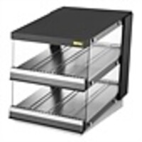 Chauffe-plats à 2 étagères, angle de 68,7 cm (h) x 60 cm (l) x 70,7 cm (p).