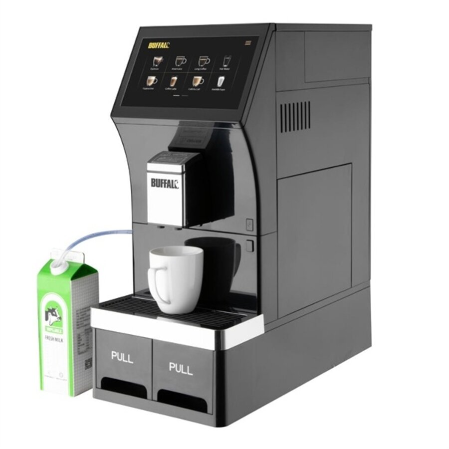 Machine à café à grains avec grand écran tactile 59 h x 25,1 l x 47,5 p cm
