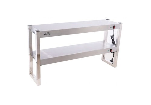  Combisteel Pont thermique en acier inoxydable pour distribution de 2 plateaux 1200 x 300 x 650 mm 