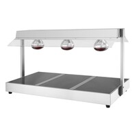 Food Warmer With Gallery 3X GN 1/1 56.7h x 103.6w x 50.1d cm