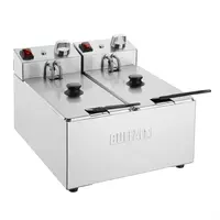 Double Tank Double Basket 2X3Ltr Countertop Fryer 2X2Kw 29.5h x 36w x 41d cm