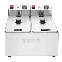 Double Tank Double Basket 2X3Ltr Countertop Fryer 2X2Kw 29.5h x 36w x 41d cm