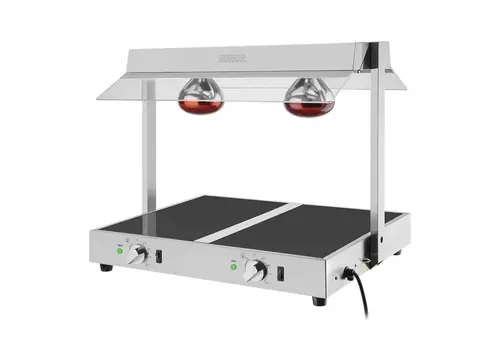  Buffalo Chauffe-plats avec portique 2X GN 1/1 56,7h x 69,9l x 50,1p cm 