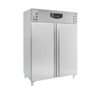 Congélateur 2 portes inox forcé | GN 2/1