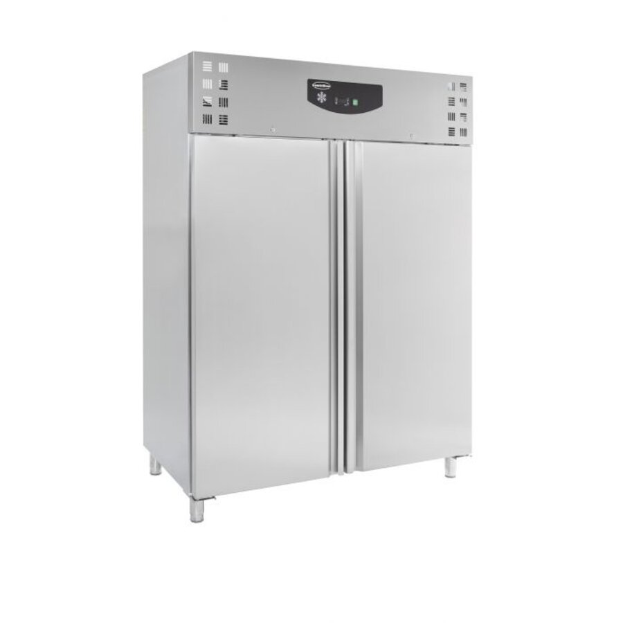Congélateur 2 portes inox forcé | GN 2/1