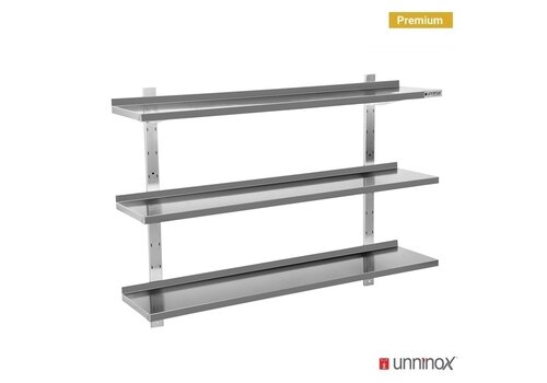  Wall shelf with 3 shelves stainless steel 