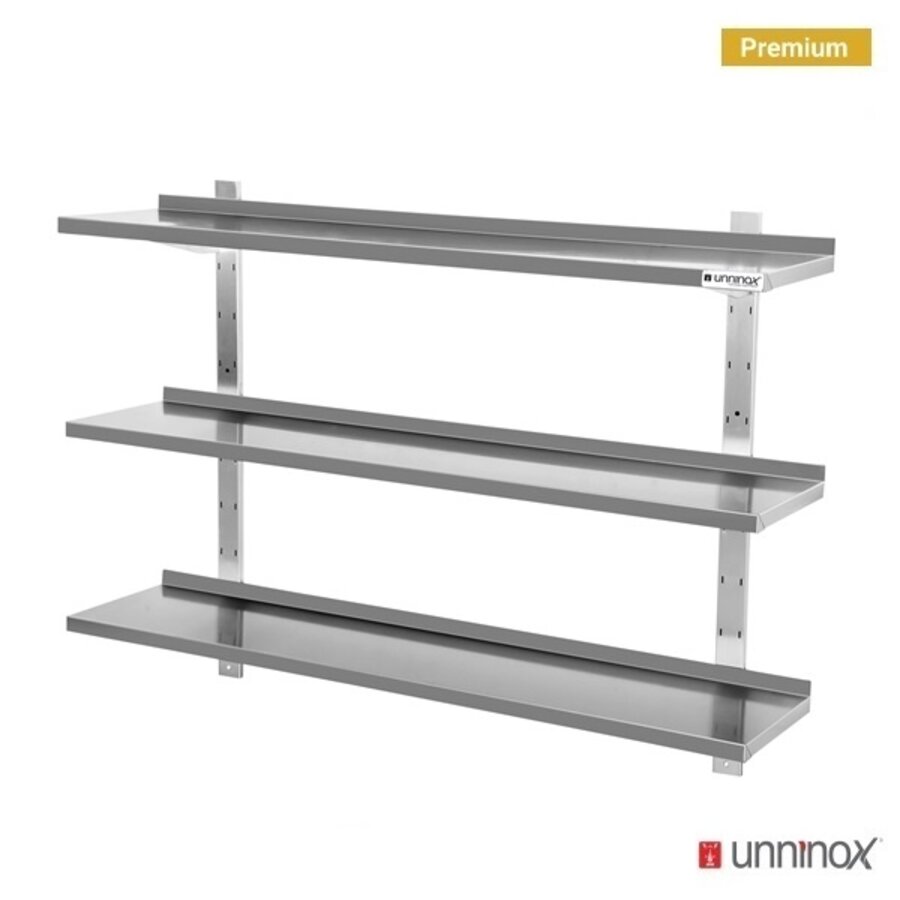 Étagère murale à 3 niveaux en acier inoxydable