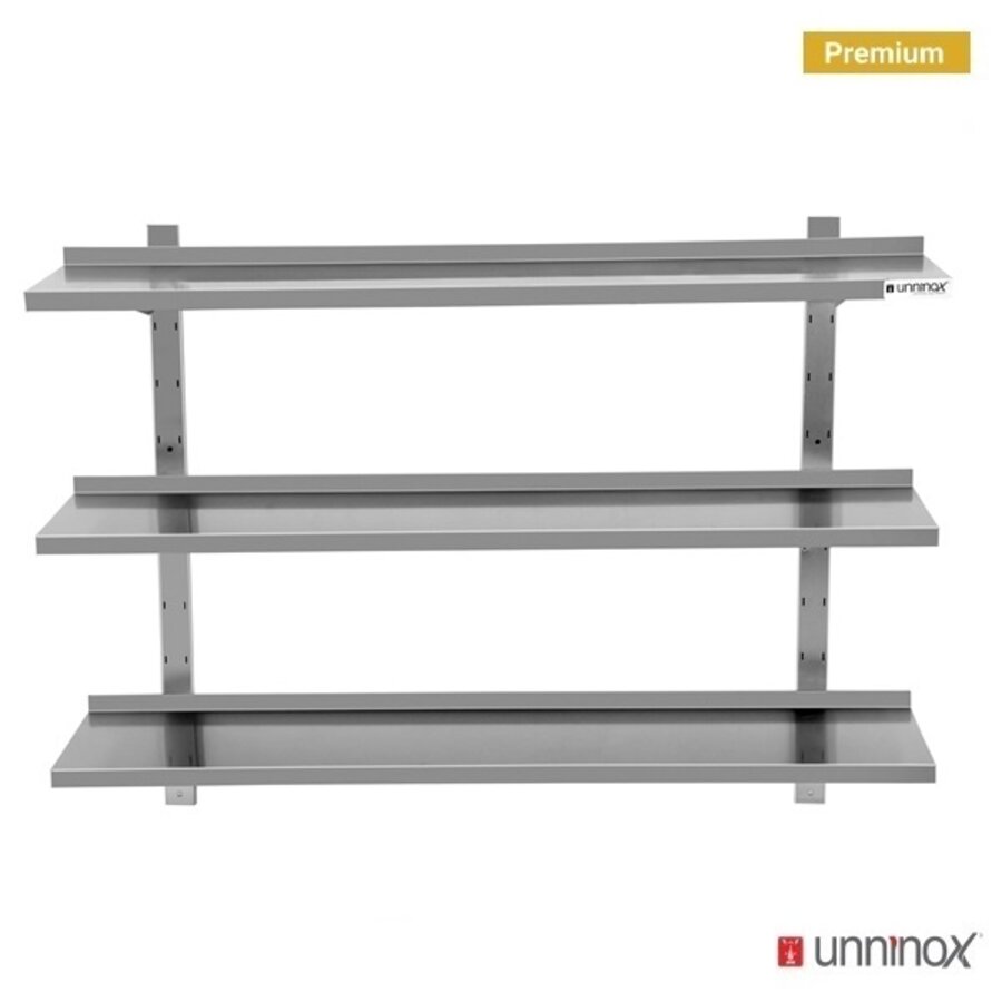 Étagère murale à 3 niveaux en acier inoxydable