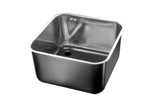  HorecaTraders Square stainless steel sink 450x450x200mm 