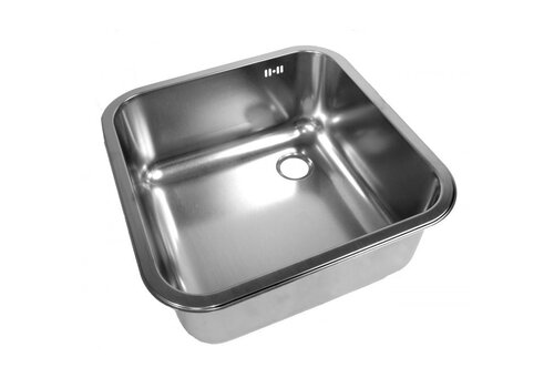  HorecaTraders Évier carré en acier inoxydable 335 x 235 x 180 mm 