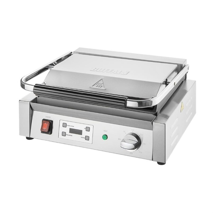 Plaque de cuisson nervurée pour gril de contact 20 h x 43 l x 31 p cm