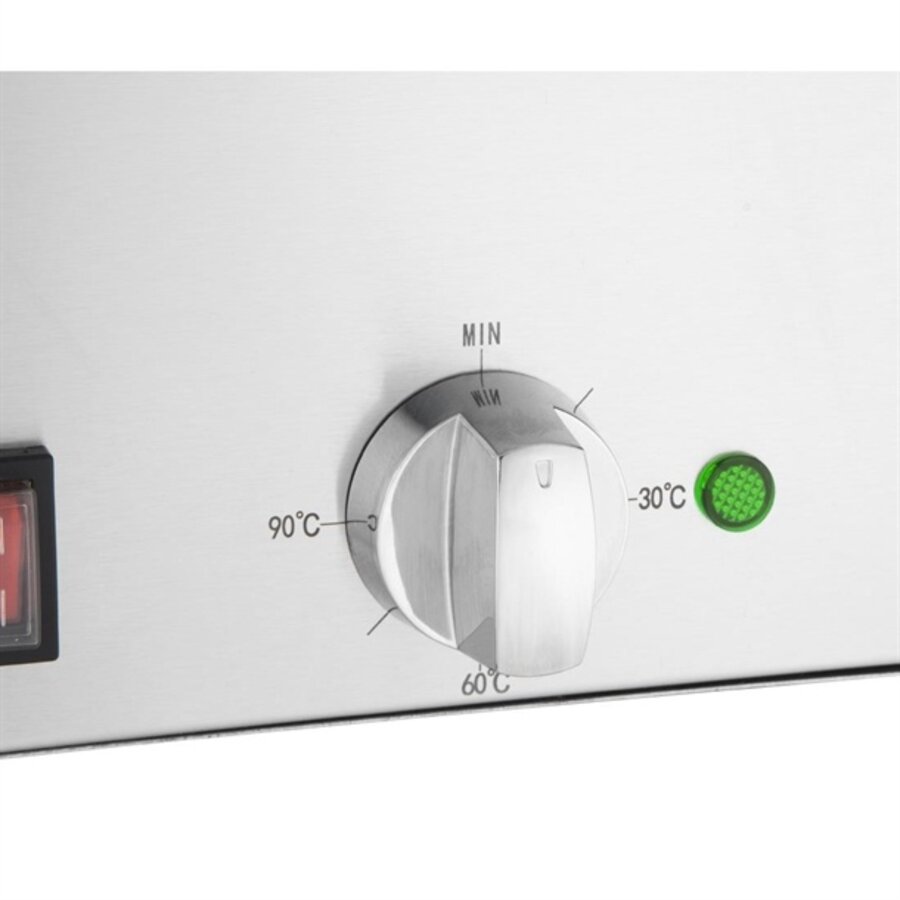 Bain Marie mit 2 x 5,2 l Behältern 32,7 h x 64,5 b x 43,2 t cm