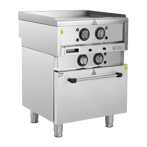  Buffalo Four à air chaud avec plaque de cuisson l 600 mm 