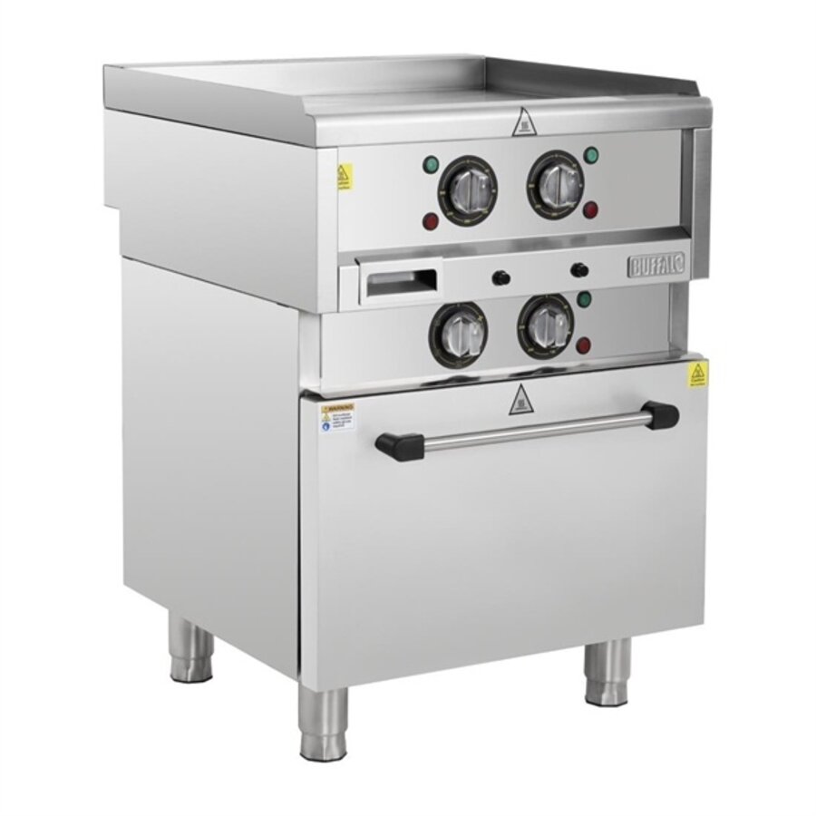 Four à air chaud avec plaque de cuisson l 600 mm