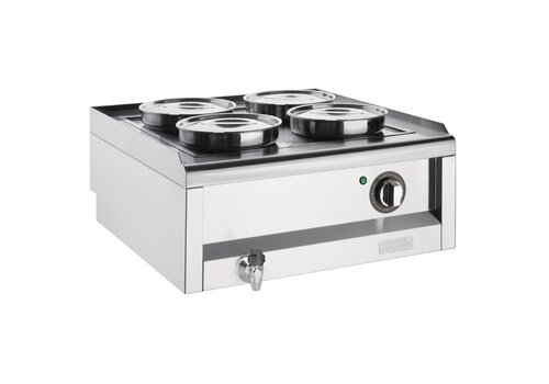  Buffalo Bain Marie met potten  29,5h x 60b x 64d cm 