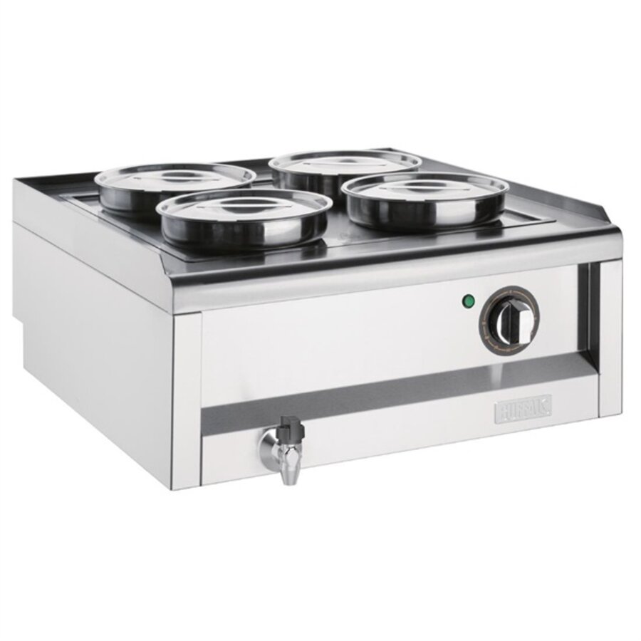 Bain Marie avec pots 29,5h x 60l x 64p cm