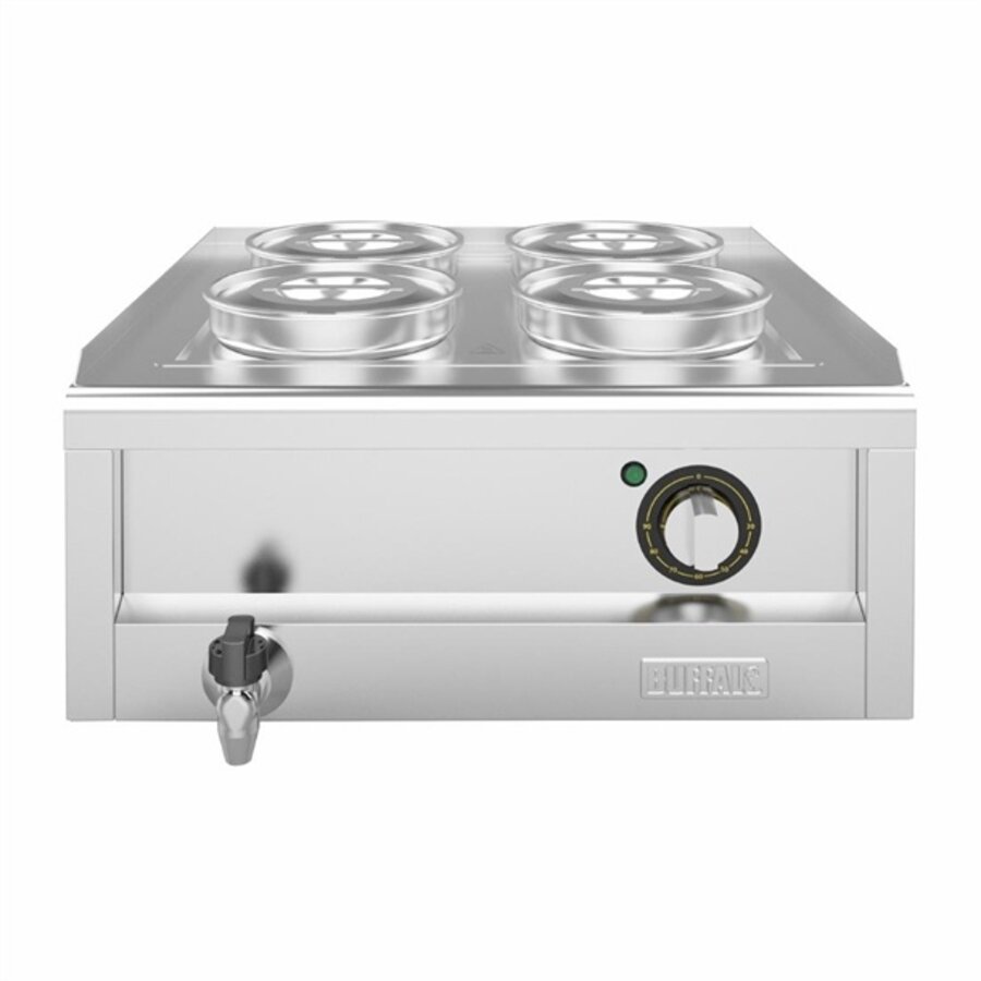 Bain Marie avec pots 29,5h x 60l x 64p cm