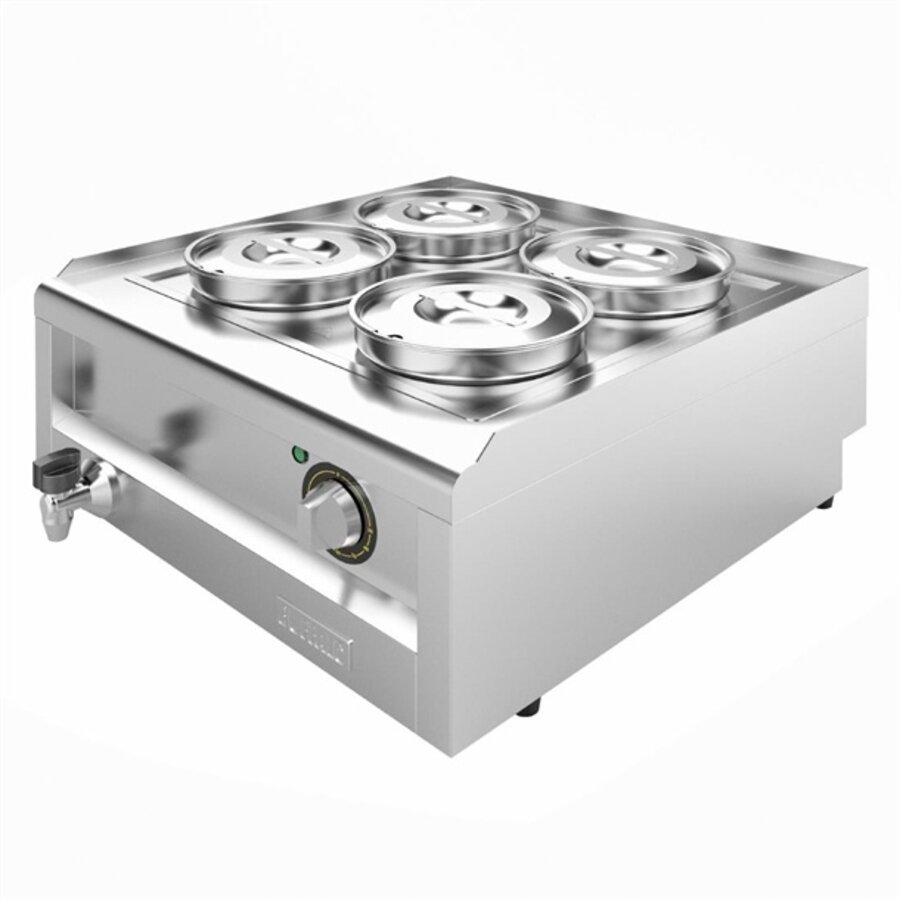 Bain Marie avec pots 29,5h x 60l x 64p cm