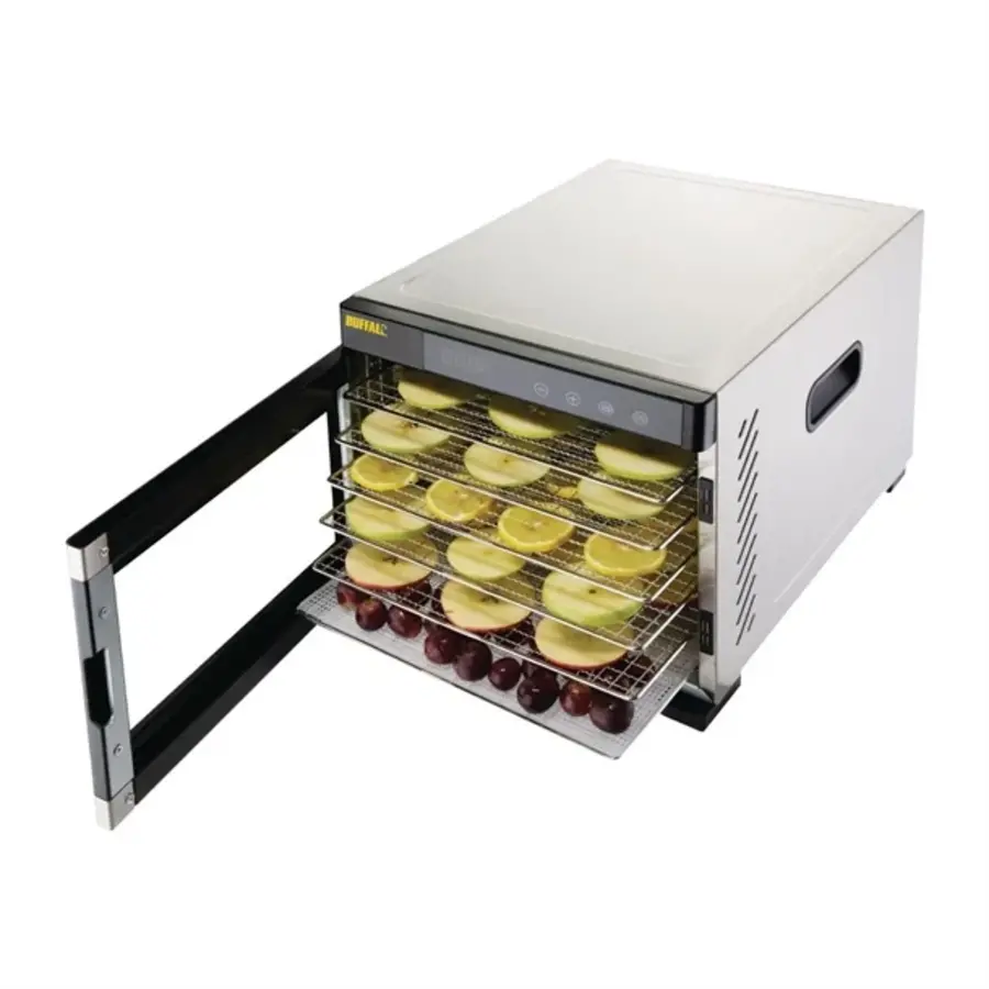 Étuve de séchage en acier inoxydable 6 tiroirs 39,3 cmh x 40 cmb x 50,5 cm