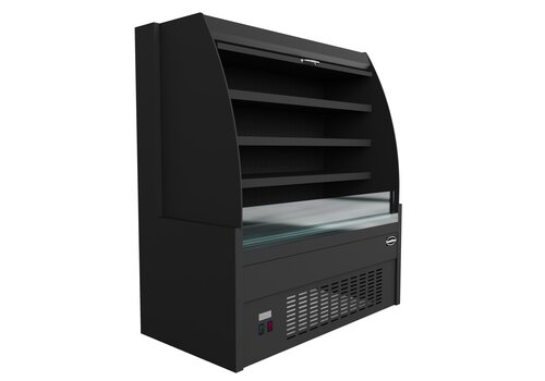  HorecaTraders Vitrine réfrigérée | noir | 100x66x(h)150 cm 