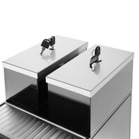 Koffiezetapparaat RVS 60,5h x 25,1b x 47,5d cm 220-240V
