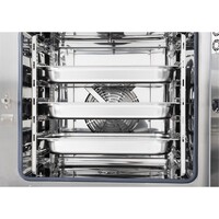 Four mixte en acier inoxydable, pose libre, avec kit d'installation, dimensions : 82,5 h x 79 l x 79 p cm