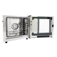 Four mixte en acier inoxydable, pose libre, avec kit d'installation, dimensions : 82,5 h x 79 l x 79 p cm