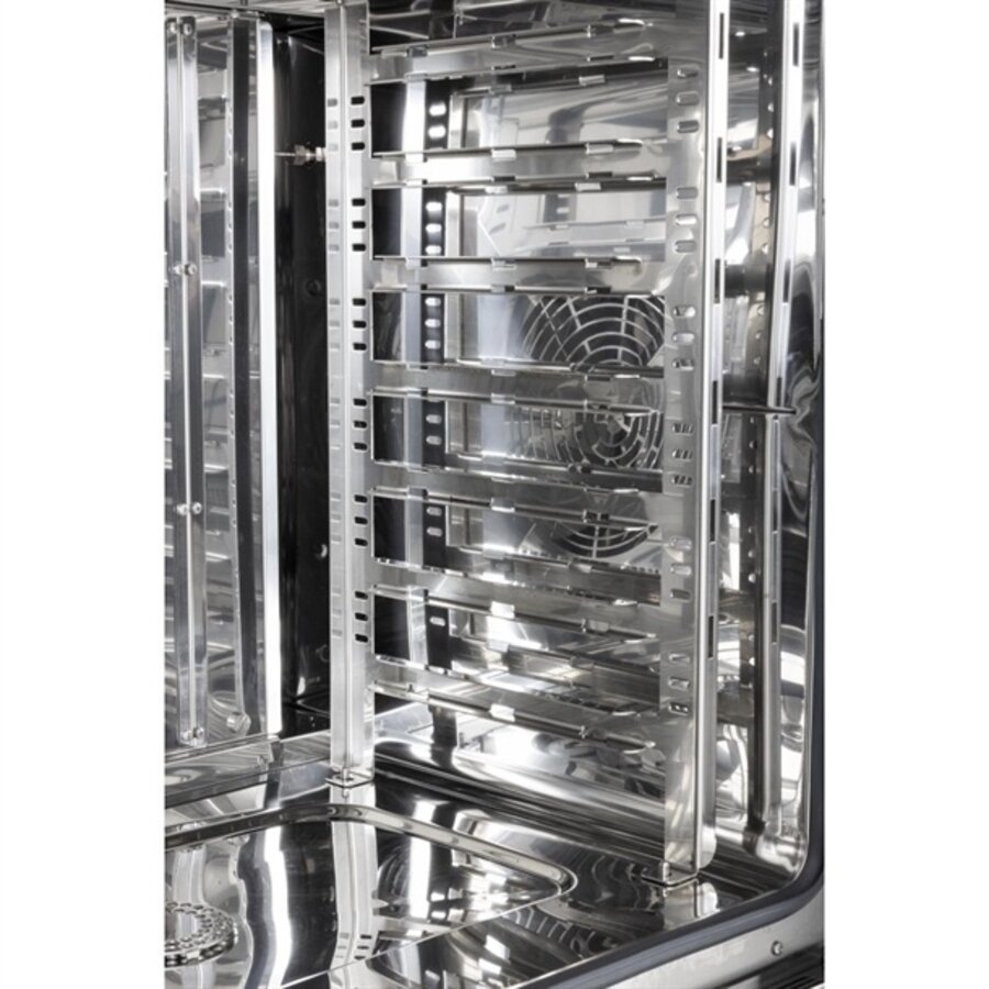 Four mixte en acier inoxydable, pose libre, avec kit d'installation, dimensions : 82,5 h x 79 l x 79 p cm