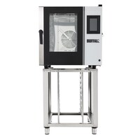 Four mixte en acier inoxydable, pose libre, avec kit d'installation, dimensions : 82,5 h x 79 l x 79 p cm