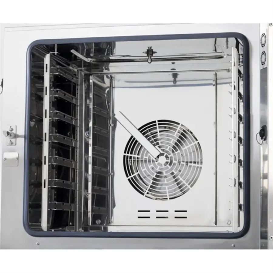 Kombidämpfer Edelstahl mit Installationssatz 82,5h x 79b x 79t cm