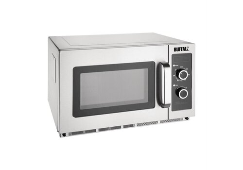  Buffalo Micro-ondes en acier inoxydable 34 l 1800 W 36,8 h x 52,8 l x 57,4 p cm 