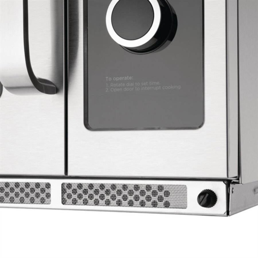 Micro-ondes en acier inoxydable 34 l 1800 W 36,8 h x 52,8 l x 57,4 p cm
