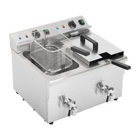 Double induction fryer 3000W 41h x 57.6w x 47.8d cm