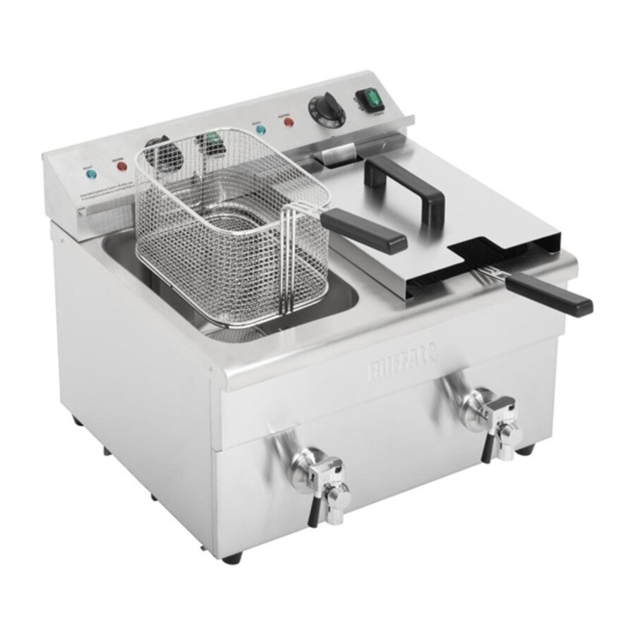 Friteuse à induction double 3000 W 41 h x 57,6 l x 47,8 p cm