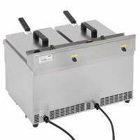 Double induction fryer 3000W 41h x 57.6w x 47.8d cm