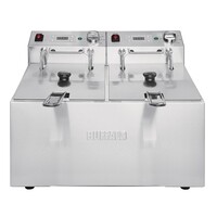 Friteuse tweemand 2 x 5ltr friteuse 2.8kw 35,5h x 56,5b x 45d cm