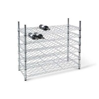 Wine rack 3 levels - 27 bottles chrome plated