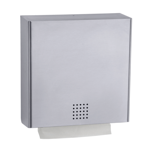 HorecaTraders Distributeur de serviettes | acier inoxydable | 1,5 mm | L 300 x P 123 x H 300 mm   HorecaTraders Distributeur de serviettes | acier inoxydable | 1,5 mm | L 300 x P 123 x H 300 mm